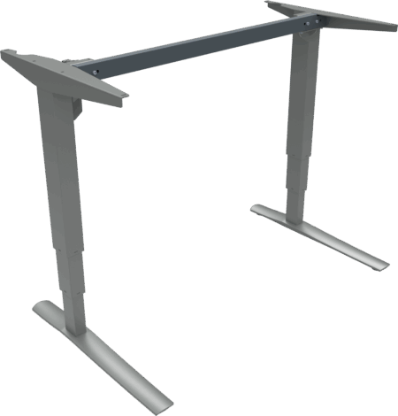 Hæve-/sænkestel ZenNord Rise&Rest 501-43 ramme til skrivebord justerbar 65-125 cm sølv TÃV-godkendt